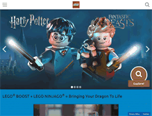 Tablet Screenshot of lego.com
